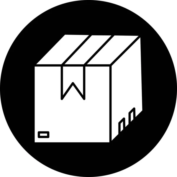 Box Symbol Isoliert Auf Abstraktem Hintergrund — Stockfoto