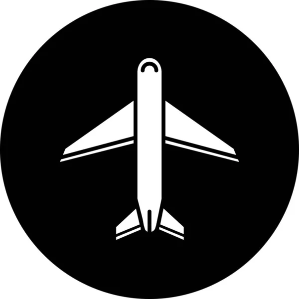 Airplane Icon Isolated Abstract Backgroun — Stock Photo, Image