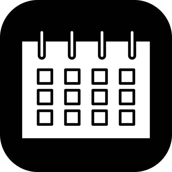 Icono Del Calendario Aislado Fondo Abstracto — Foto de Stock