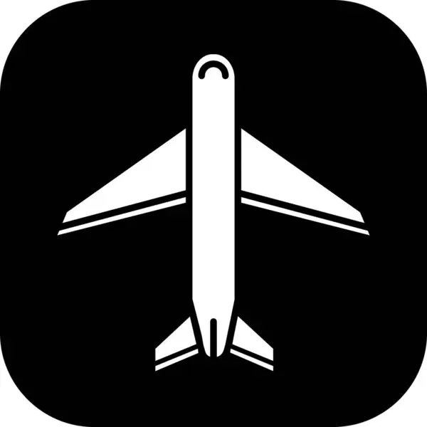 Ikona Letadla Izolovaná Abstraktním Pozadí — Stock fotografie