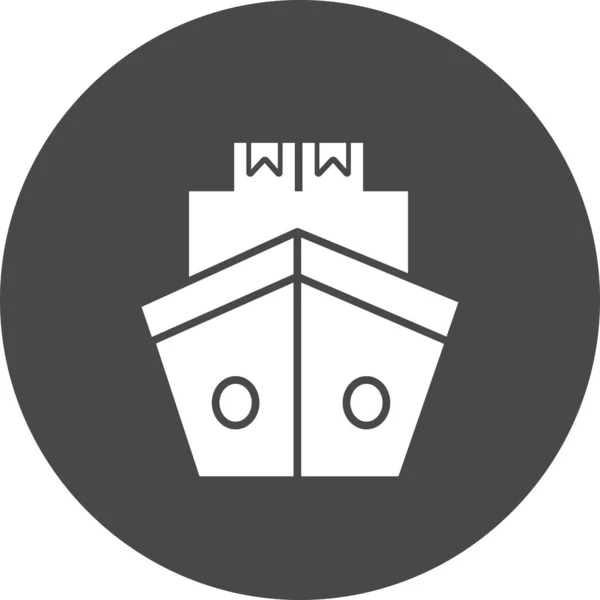 Ship Icon Isolated Abstract Backgroun — Stock Photo, Image