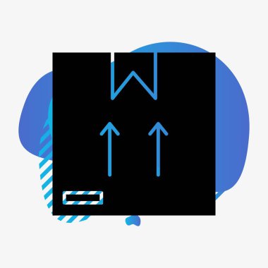 Kutu simgesi soyut bir grupta izole edildi