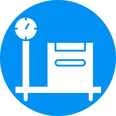 Ağırlık simgesi soyut bir grupta izole edildi