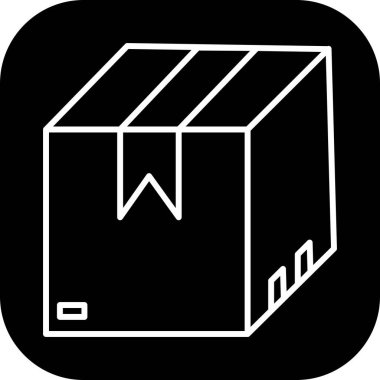 Kutu simgesi soyut bir grupta izole edildi