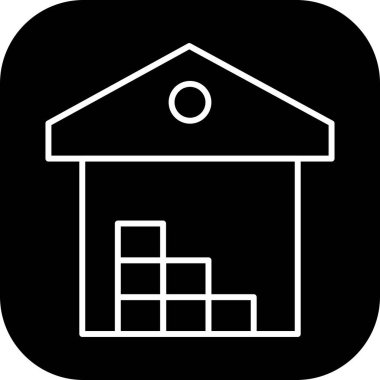 Depo simgesi soyut bir grupta izole edildi