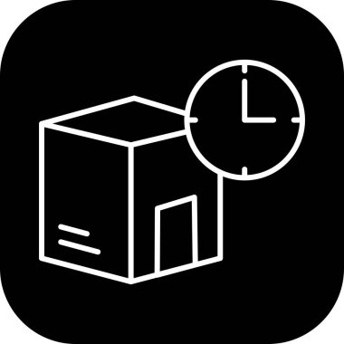 Gönderme Zamanı simgesi soyut bir grupta izole edildi