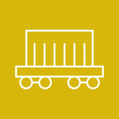 Kargo Treni simgesi soyut bir grupta izole edildi