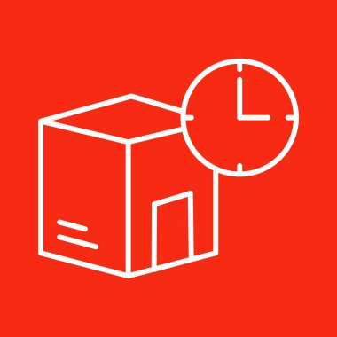 Gönderme Zamanı simgesi soyut bir grupta izole edildi