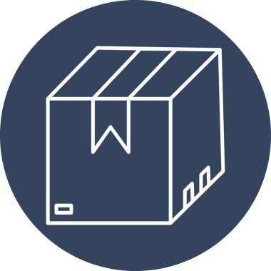 Kutu simgesi soyut bir grupta izole edildi