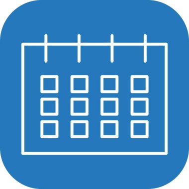 Takvim Simgesi Soyut Arka Gruplamada İzole Edildi