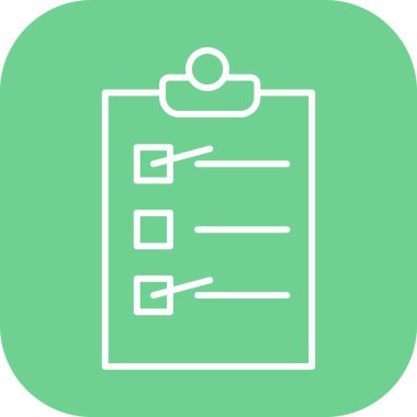 Yapılacaklar listesi simgesi soyut bir grupta izole edildi