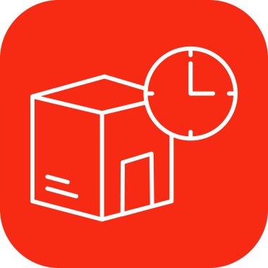 Gönderme Zamanı simgesi soyut bir grupta izole edildi