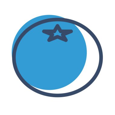 Domates ikonu soyut bir grupta izole edildi