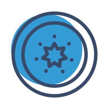 Soyut olarak izole edilmiş bir meşe ağacı simgesi 