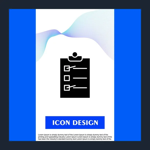 Reecklist Icon Isolated Abstract Backgroun — стоковое фото