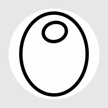 Soyut olarak izole edilmiş mısır simgesi 