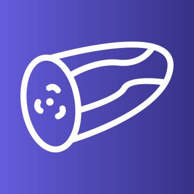 Soyut olarak izole edilmiş mısır simgesi 