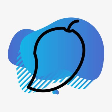 Soyut olarak izole edilmiş turp simgesi 