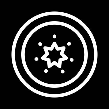 Soyut olarak izole edilmiş turp simgesi 