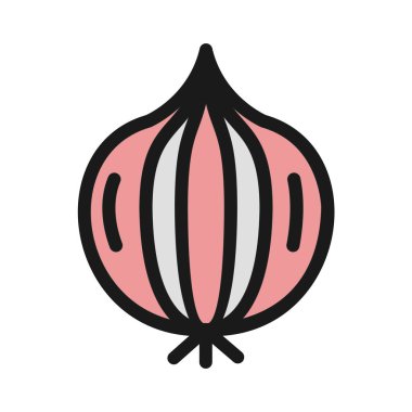 Soyut olarak izole edilmiş turp simgesi 