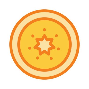 Soyut olarak izole edilmiş turp simgesi 