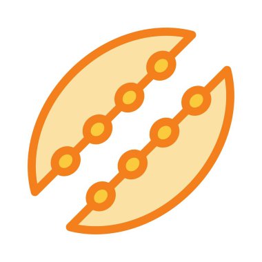 Soyut olarak izole edilmiş turp simgesi 