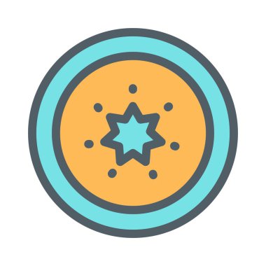 Soyut olarak izole edilmiş turp simgesi 