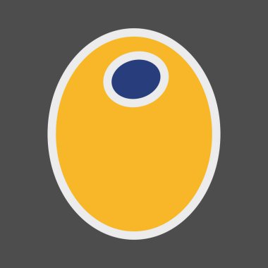 Soyut olarak izole edilmiş turp simgesi 