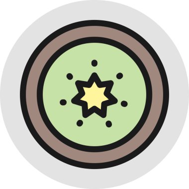 Soyut olarak izole edilmiş turp simgesi 