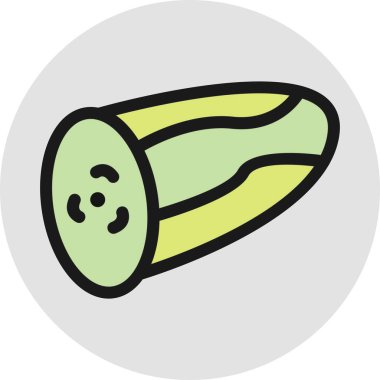 Soyut olarak izole edilmiş turp simgesi 