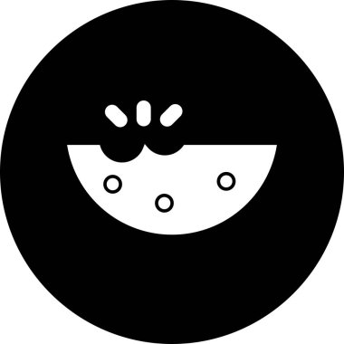  Soyut grupta karpuz simgesi izole edildi