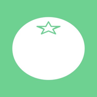 Soyut olarak izole edilmiş turp simgesi 