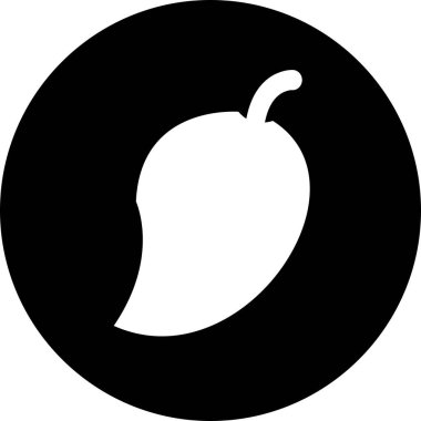 mango simgesi soyut bir grupta izole edildi