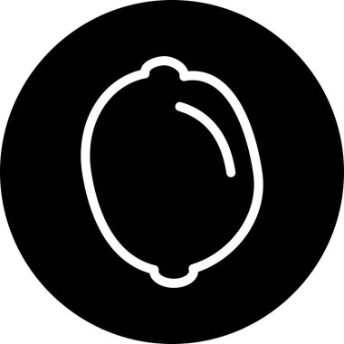 Soyut arka grupta limon simgesi izole edildi