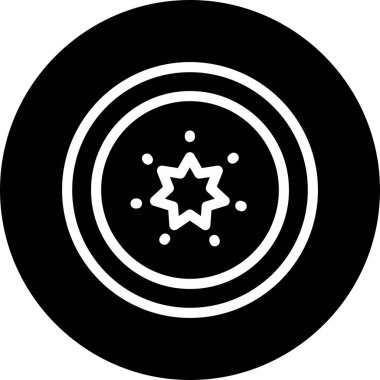 Soyut olarak izole edilmiş turp simgesi 