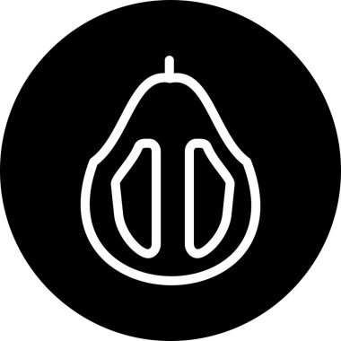 Soyut olarak izole edilmiş turp simgesi 