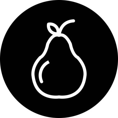 soyut grupta armut simgesi izole edildi