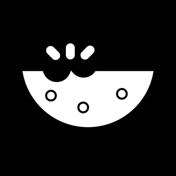 Ikona Arbuza Izolowana Abstrakcyjnym Tle — Zdjęcie stockowe