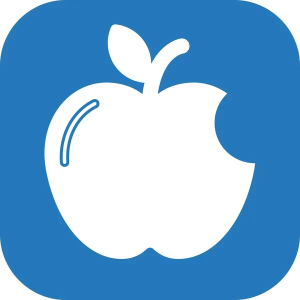 在抽象的背景图上孤立的Apple图标 — 图库照片