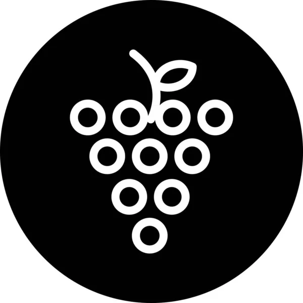 Іконка Винограду Ізольована Абстрактному Фоні — стокове фото