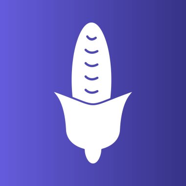Soyut grupta izole edilmiş mısır simgesi