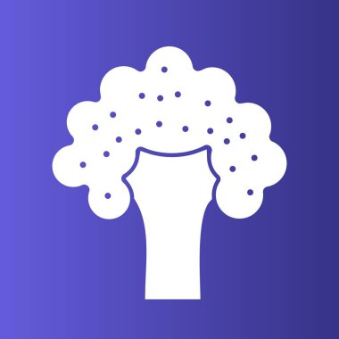 Karnabahar simgesi soyut bir grupta izole edildi