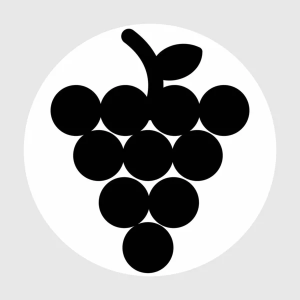 Иконка Винограда Выделенная Абстрактном Бэкгрунте — стоковое фото