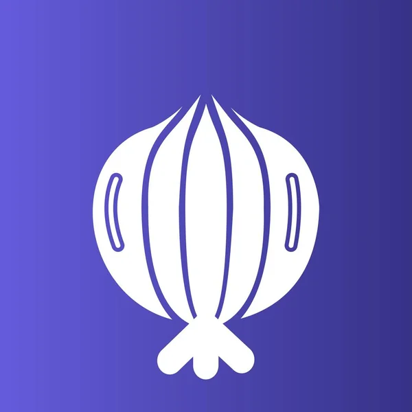 onion icon isolated on abstract backgroun