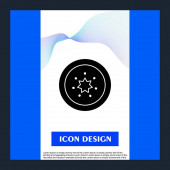 ikona kiwi izolovaná na abstraktním pozadí