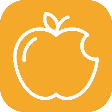 Elma simgesi soyut bir grupta izole edildi