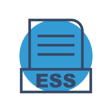  ESS dosyası soyut arkaplanda izole edildi