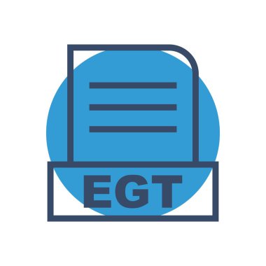 EGT dosyası soyut arkaplanda izole edildi