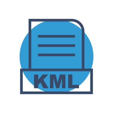 Soyut Arkaplanda KML dosyası izole edildi