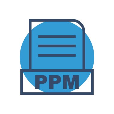  PPM dosyası soyut Arkaplanda izole edildi 